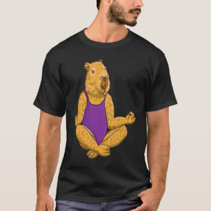 Capybara Yoga Posen Meditation Übungen T-Shirt