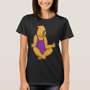 Capybara Yoga-Übungen Meditation Workout-Übungen g T-Shirt