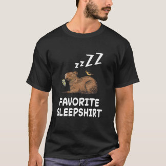 Capybaras Capybaras Nickerchen Schlafen Schlafen P T-Shirt