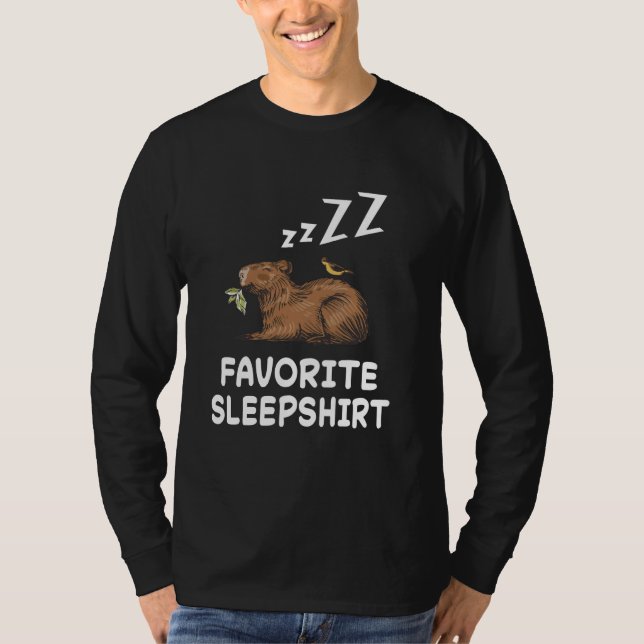Capybaras Capybaras Nickerchen Schlafen Schlafen P T-Shirt (Vorderseite)