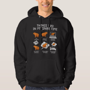 Capybaras Funny Capibara Rodent Dinge, die ich in  Hoodie