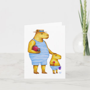 Capybaras Notizkarte