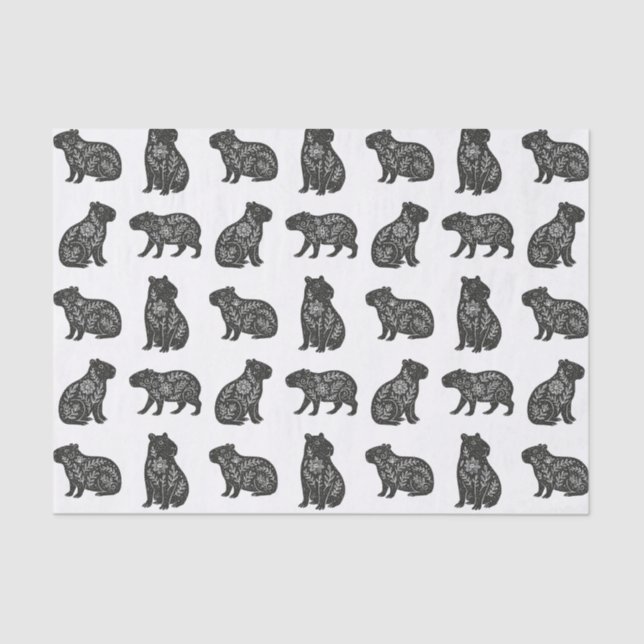 Capybaras Seidenpapier (Vorderseite)