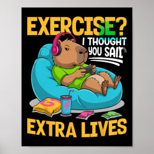 Capyra Gamer Gaming 1 Poster