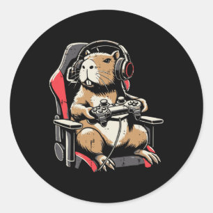 Capyra Gaming-Stuhl Kopfhörer Gamer Capy Männer Ju Runder Aufkleber