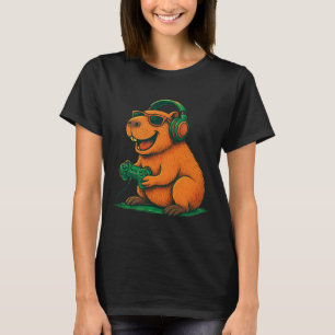 Capyra Lustiges Videospiel Gamer Tierliebhaber Gam T-Shirt