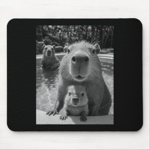 Capyra Selfie Ai Meme Scherz Humor Sommerferien C Mousepad
