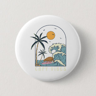 Capyra Surfen am Strand Sonnenuntergang Sommer Sur Button