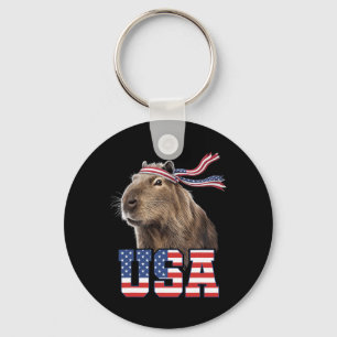 Capyra USA Patriotische amerikanische Flagge Männe Schlüsselanhänger