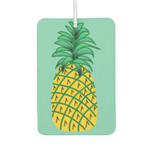 Car Air Freshener with Pineapple Art