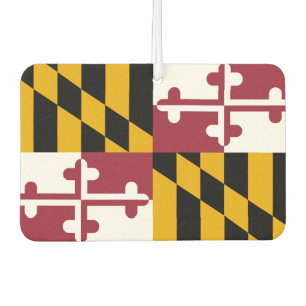 Car Air Fresheners with Flag of Maryland, USA Autolufterfrischer