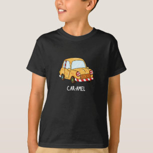 Car amel Funny Candy Car Pun Dark BG T-Shirt