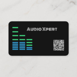 Car Audio Stereo QR Code Visitenkarte