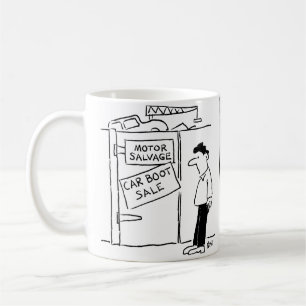 Car Breakers Scrapyard Car Boot Sale Cartoon Kaffeetasse