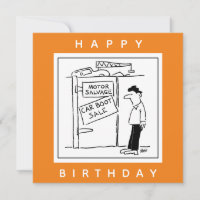 Car Breakers Scrapyard Car Boot Sale Cartoon