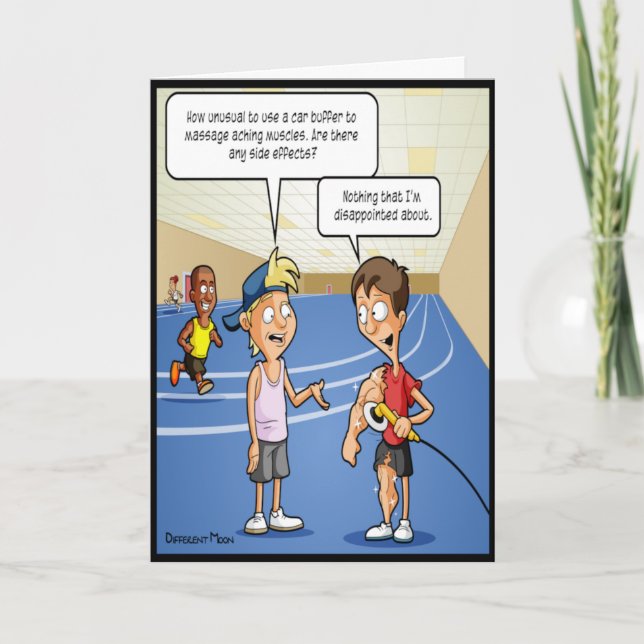 Car Buffer Massage Funny Birthday Card Karte (Vorderseite)