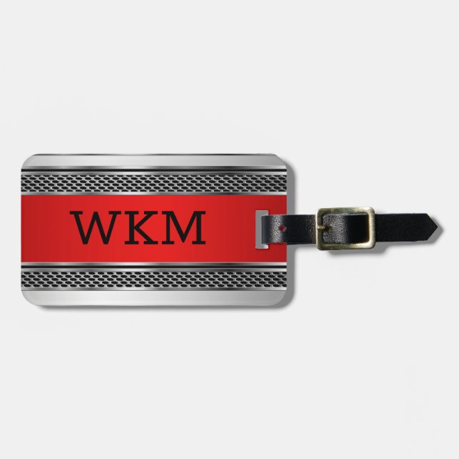 Car ChromeTags Gepäckanhänger (Vorderseite horizontal)