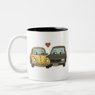 Car Cuddles - Niedlicher Cartoon Pkw in der Tasse 