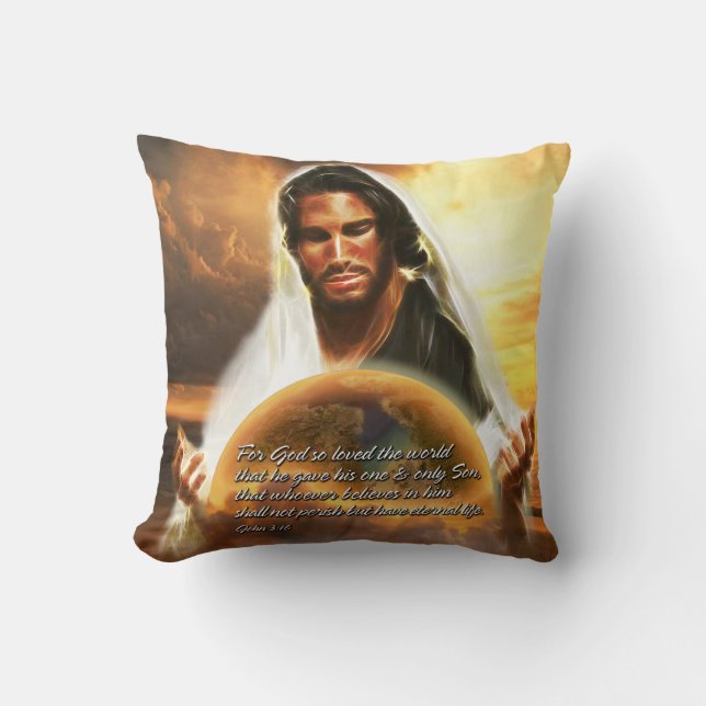 Car Dieu a tant aimé le Coussin du monde (Recto)