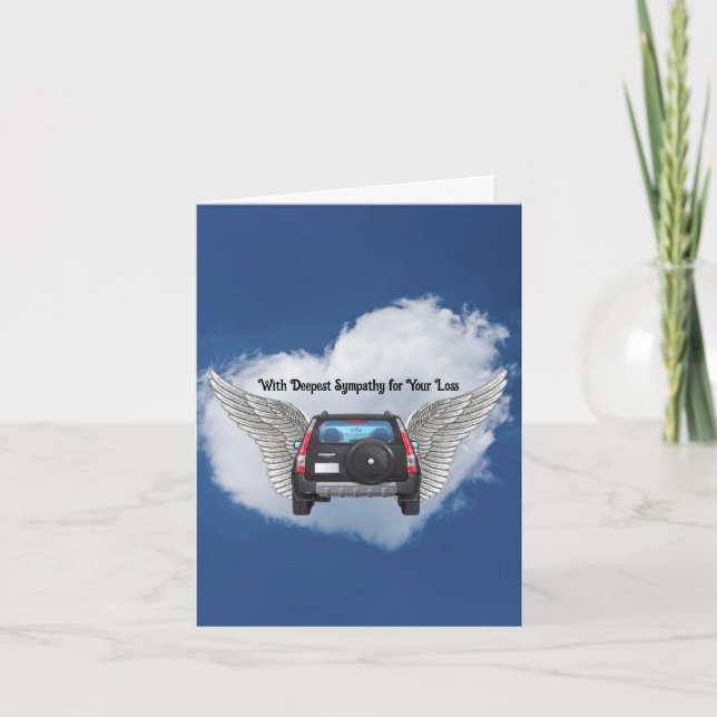 Car Dift Urban Living Sympathy Card Karte (Vorderseite)