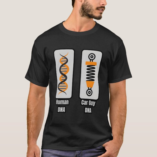 Car Guy Hu Dna Car Guy Dna T-Shirt (Vorderseite)
