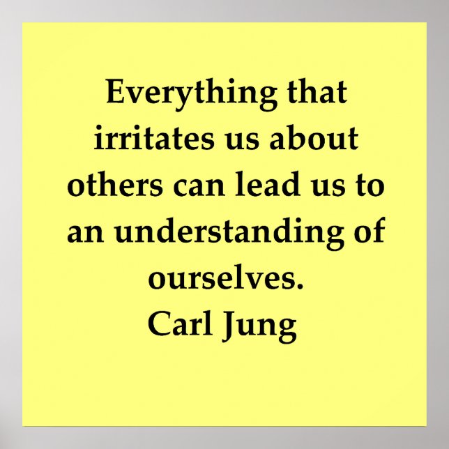 Car Jung Zitat Poster (Vorne)