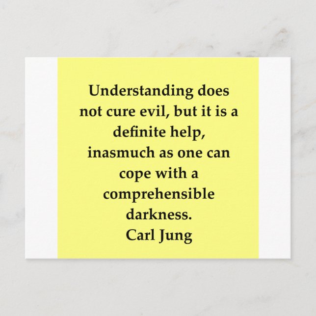 Car Jung Zitat Postkarte (Vorderseite)