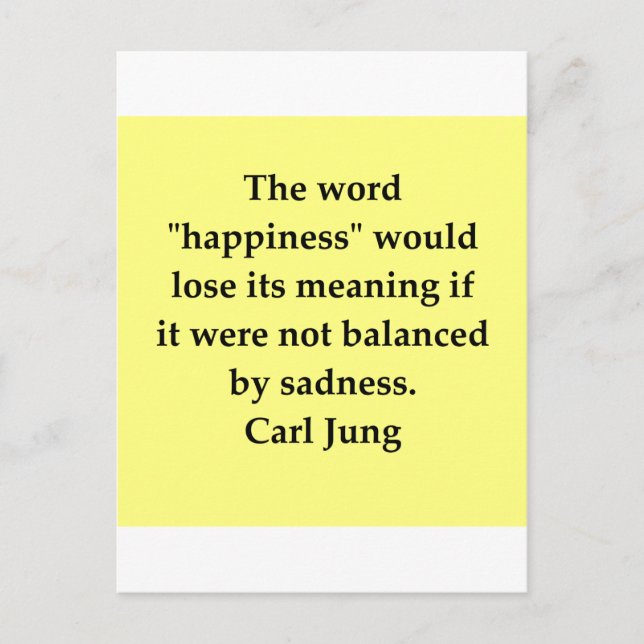 Car Jung Zitat Postkarte (Vorderseite)