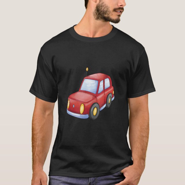 Car Kid Watercolour Print for Children s Room Nurs T-Shirt (Vorderseite)