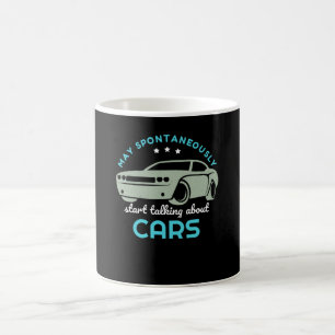 Car Lover Mechanic spricht über Autos Kaffeetasse