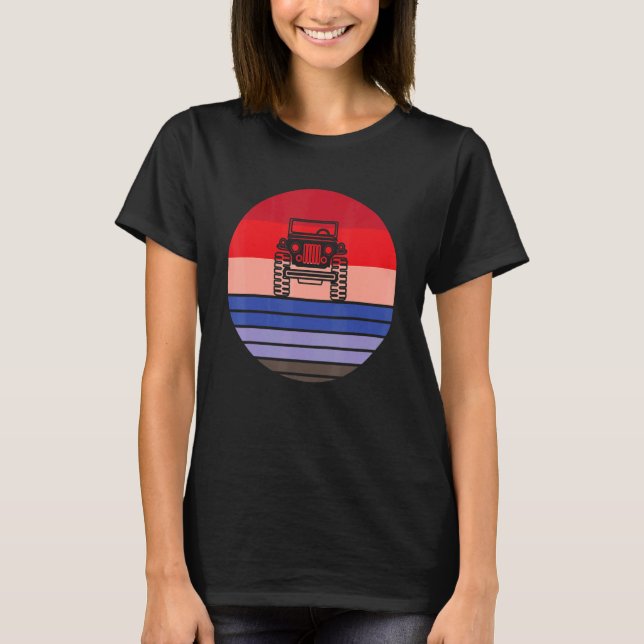 CAR Quad Bike Off Roading 5X5 Mudding Enthusiast T-Shirt (Vorderseite)