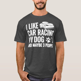 car racing accessories for men race dog racecar T-Shirt