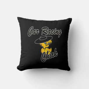 Car Racing Chick #4 Kissen