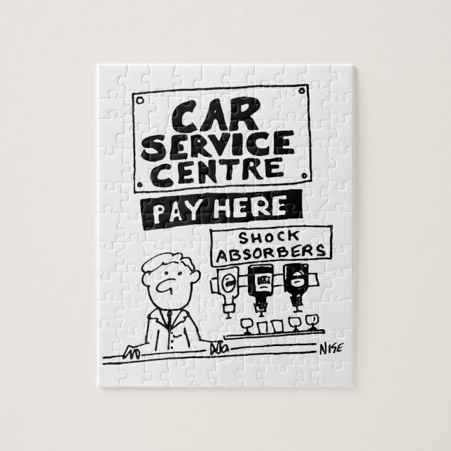 Car Service Center Mechanik und Stoßdämpfer (Vertikal)