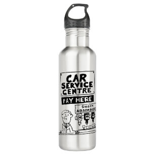 Car Service Center Mechanik und Stoßdämpfer Edelstahlflasche