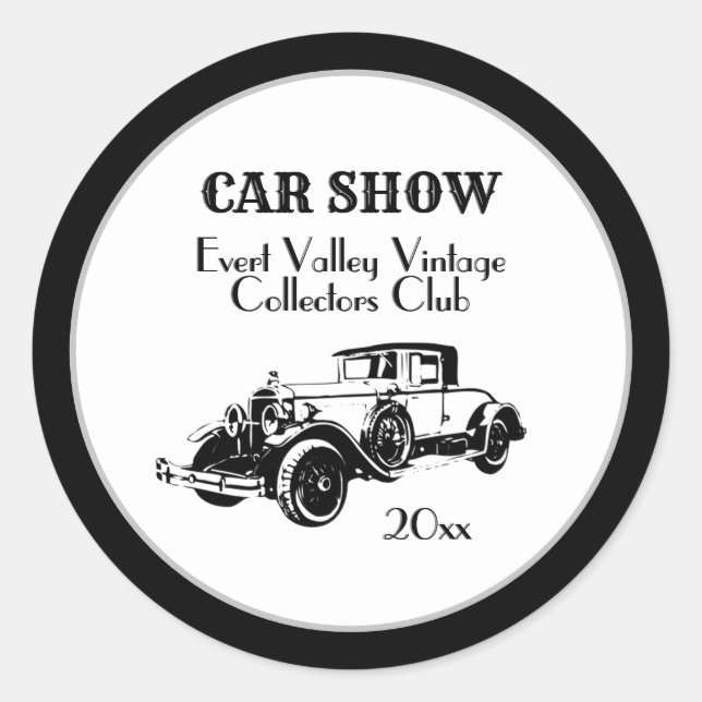 CAR SHOW - Aufkleber (Vorderseite)
