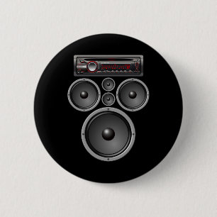 CAR STEREO LAUTSPRECHER SYSTEM AUDIO HALLOWEEN KOS BUTTON