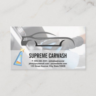 Car Wash   Auto-Reinigung Visitenkarte