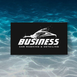 Car Wash Berufliches Auto Detection Automotive Visitenkarte