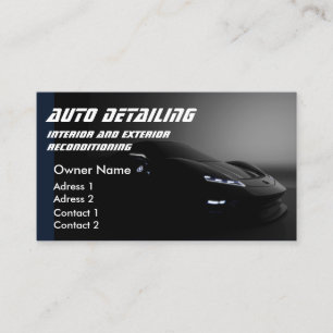 Car Wash Berufliches Auto im Detail QR-Code Visitenkarte