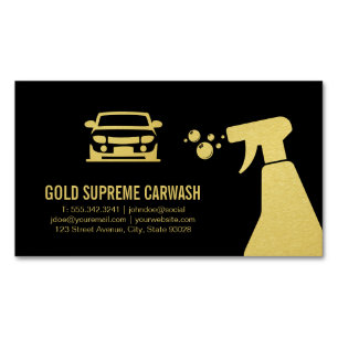 Car Wash Detection   Auto im Detail Magnetische Visitenkarte