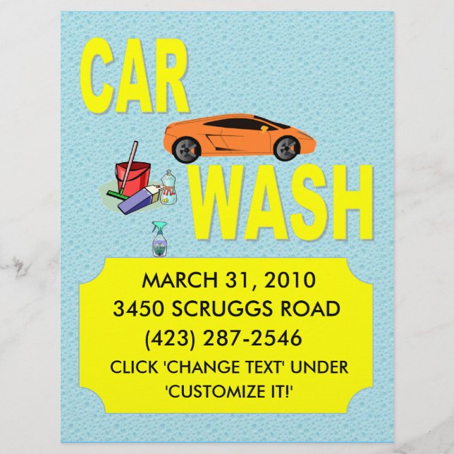 CAR WASH FLYER (Vorne)