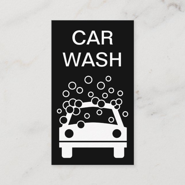 Car Wash Loyalty Prämien Visitenkarte (Vorderseite)