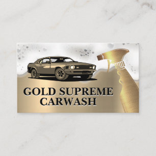 Car Wash Sprühflasche Seifenspulen Visitenkarte