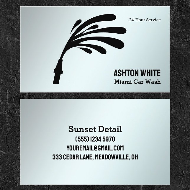 Car Wash Visitenkarte (Car Wash Business Cards)