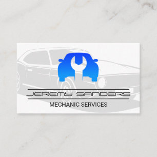 Car Wrench-Logo Visitenkarte
