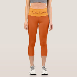 "CARA-CARA" Custom High-Waisted Capri Pants  Leggings