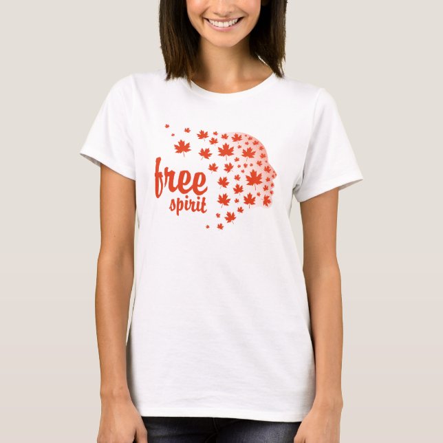 Cara del espíritu libre, otoño T-Shirt (Vorderseite)