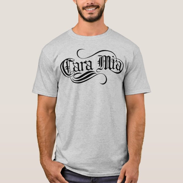 Cara Mia (meine geliebten) T-Shirt (Vorderseite)