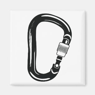 Carabiner Bergsteigen im Freien Magnet
